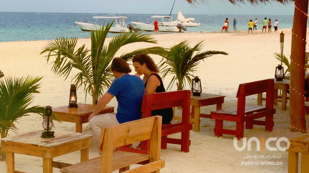 Unico beach en Puerto Morelos Qroo Mexico